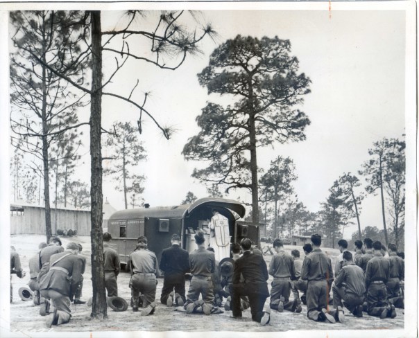1940 army trailer church