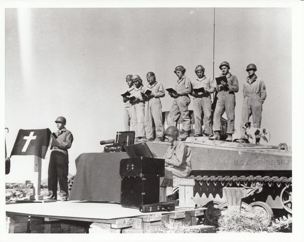 Chaplain Homer Millford, 68th AR Reg, 6th Div., DTC in 1942