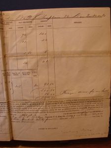 Civil War Chaplain Pay Voucher, 1862