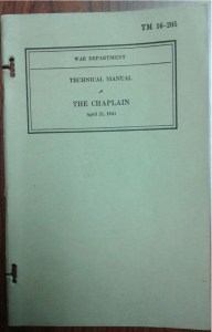 TM 16-205, The Chaplain, 21 April 1941