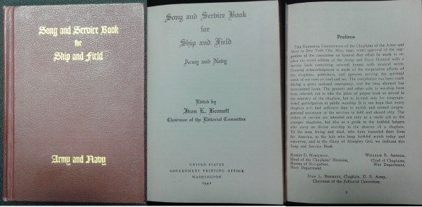 Song and Service Book for Ship and field