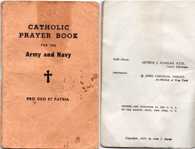 WW1 Catholic Prayer Book