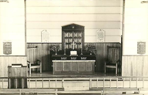 Chapel interior, Moody Field, Georgia
