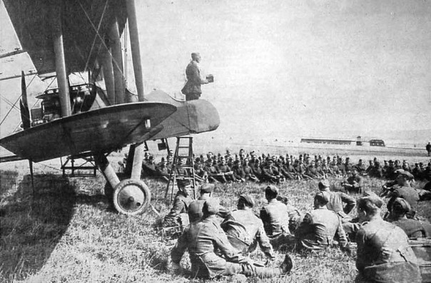 WW1 British Chaplain on plane