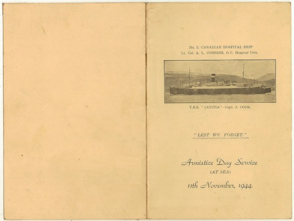 Canadian Armistice Day Service 1944