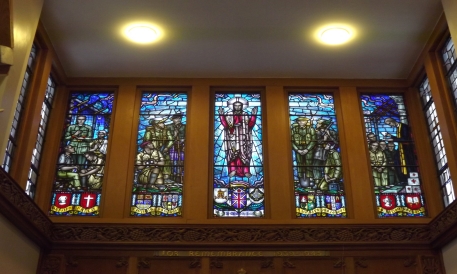 Amport House Chapel Stainedglass window