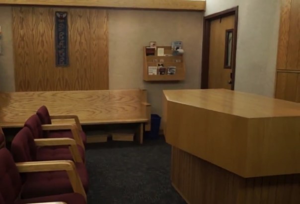 The Chapel at the Cheyenne Mountain Air Force Station, located about a mile underground in Cheyenne Mountain near Colorado Springs, Colorado.