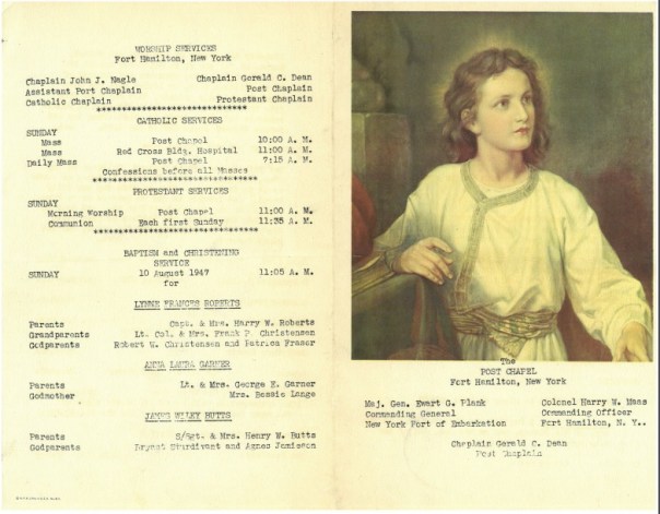 Fort Hamilton Worship Bulletin