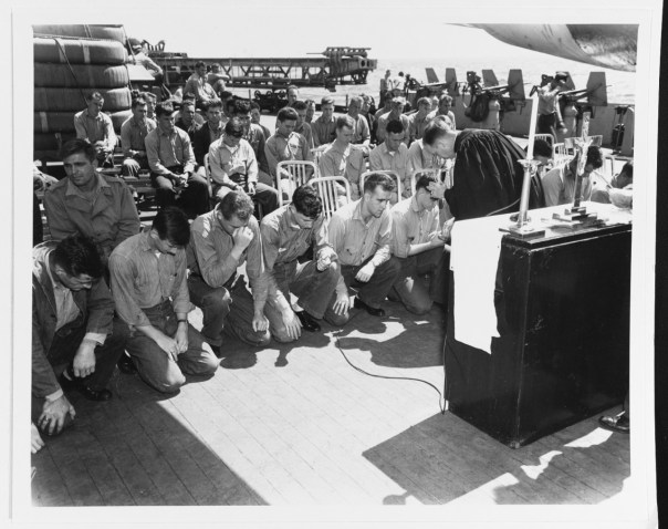 Worship on the USS Indiana