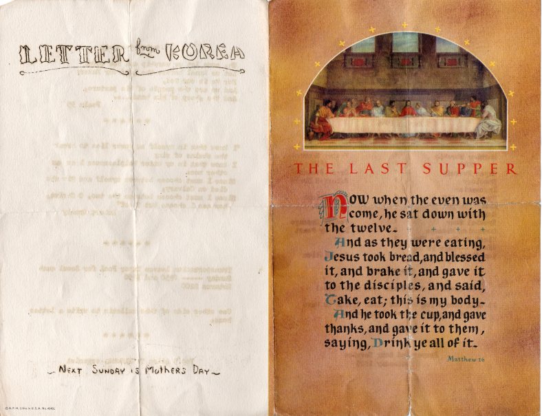 Youngdungp'o Worship Bulletin 1946