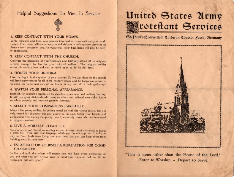 Furth Germany Worship Bulletin