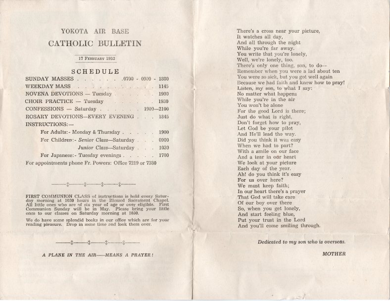 Yokota Air Base Catholic Bulletin