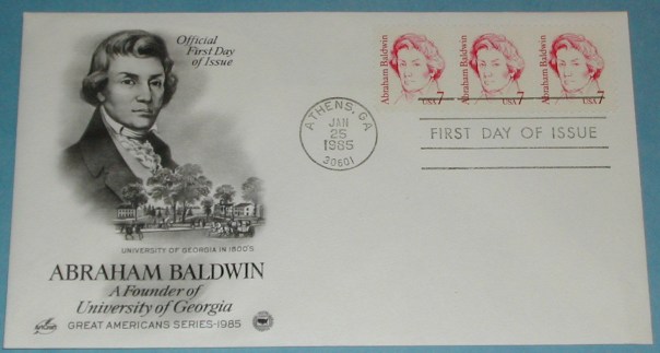 Abraham-Baldwin-FDC-Cover